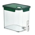 thumbnail image 1 of 1 Pack 2.5 L Drink Dispenser for Fridge,Drink Dispenser with Spigot,Water Dispenser with Leak Proof Lids,Beverage Juice Container,Sealed Plastic Lemonade Milk Cold Hot Drink Tea Jug for Party(Green), 1 of 8