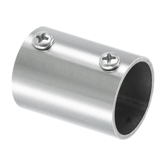 1 Pack 2-Way Straight Pipe Fitting Connector 40mm Length Fit 1" OD Pipe