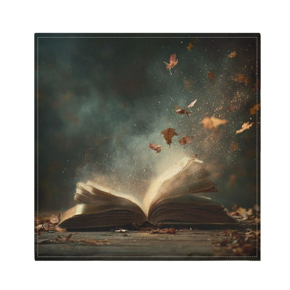 1 Pack 20'' x20" Satin Table Napkins Dinner Napkins for wedding Party Decoration events Book with Dust Swirling