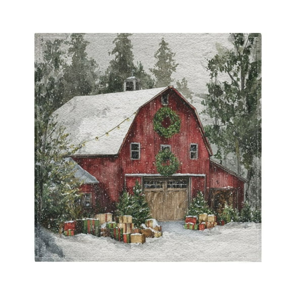 1 Pack 20'' x20" Satin Table Napkins Dinner Napkins for wedding Party Decoration events Old Red Barn