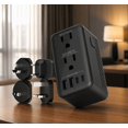 1 Pack 2000W Converter 220V to 110V, 6-in-1 Travel Adapter with 4 Plugs ...