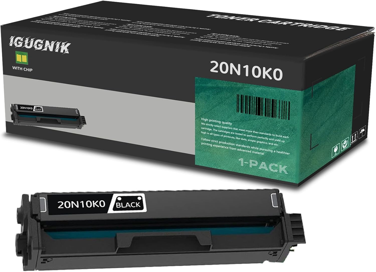 20N10K0 Black Toner Cartridge - High Yield Replacement For Lexmark CS331dw & CX331adwe Printers (1-Pack, 2,000 Pages)