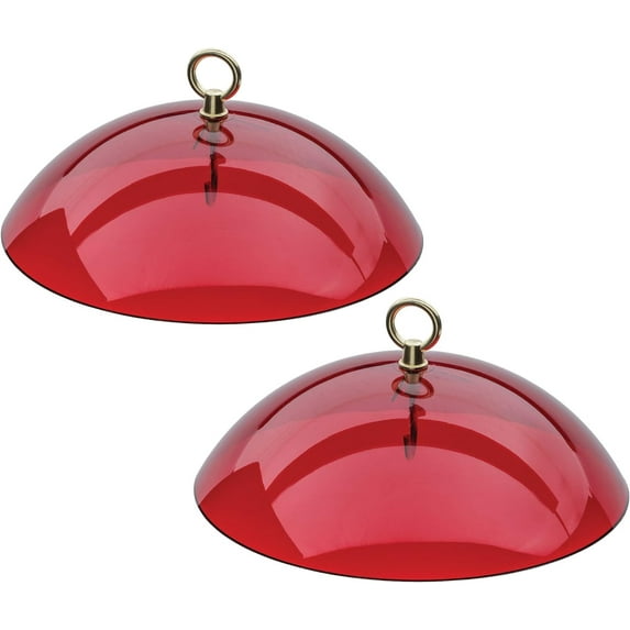 1 Pack/ 2Pack Hanging Bird Feeder Protective Dome Cover, Plastic Bird Feeders Dome Cover, Made to Withstand Harsh Weather Conditions, 10"