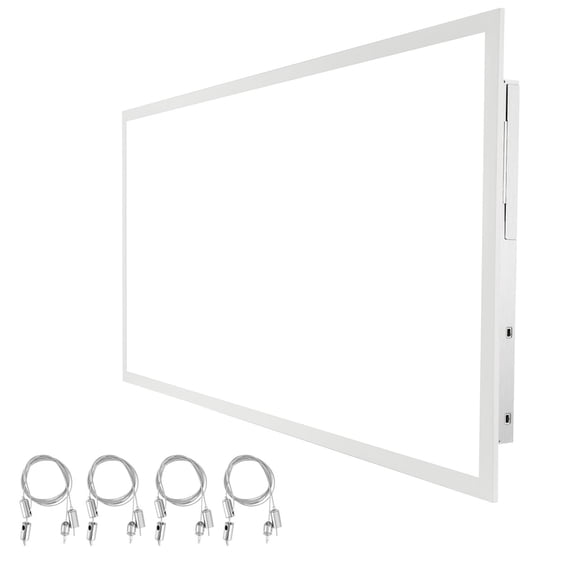 1 Pack 2x4 FT LED Flat Panel Light, 6000LM 50W, Surface Mount LED Drop Ceiling Light Fixture with Adjustable Color Temperature 3500K/4000K/5000K, Ultra Thin for Home Off Tested to UL Standards