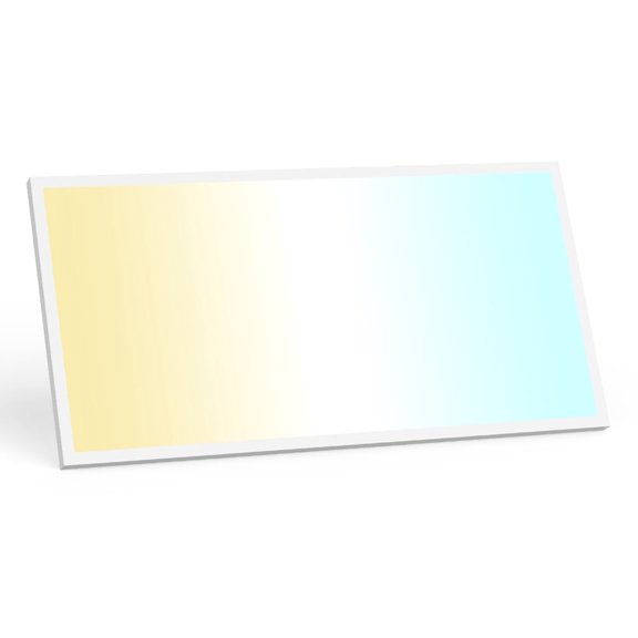 1 Pack 2x4 Led Flat Panel Light Surface Mount, 70W 7700Lm Dual Selectable 5CCT and Wattage 30-70W 0-10V Dimmable Ceiling Light Fixture for Kitchen/Laundry