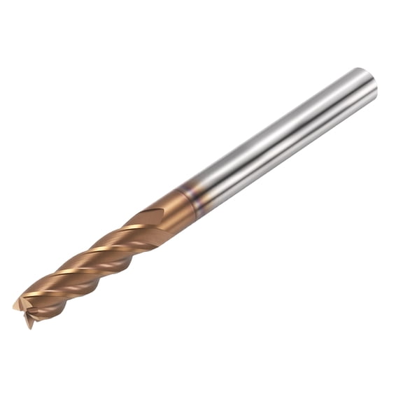 1 Pack 3/16" Carbide End Mill - 4 Flute TISIN Coating 45 Helix Angle CNC End Mill 3/4" Cut L, 2-1/4" Total L - for Alloy Steel, Stainless Steel, Cast Iron