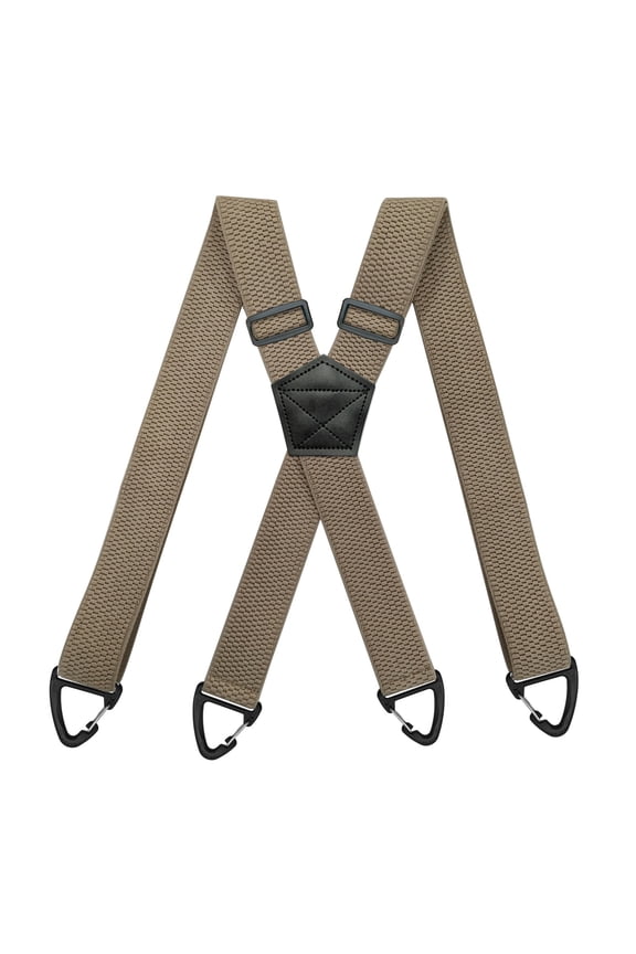 1 Pack 3.8cm Wide Heavy Duty X-Back Elastic Trouser Braces Men Adjustable 4 Snap Hook Pants Straps For Construction Cycling Outdoor Activities Assorted Premium Hues
