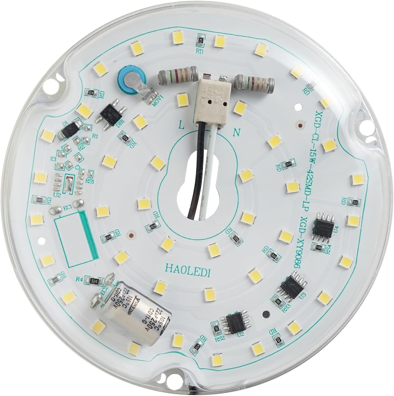 1Pack 3.94'' 15W LED Ceiling Fan Light Retrofit Kit, Ceiling Flush