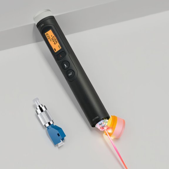 1-Pack 3-in-1 Fiber Optic Tester with Visual Fault Locator 30KM, Optical Meter, LCD Display, /LC/SC/ST Compatible