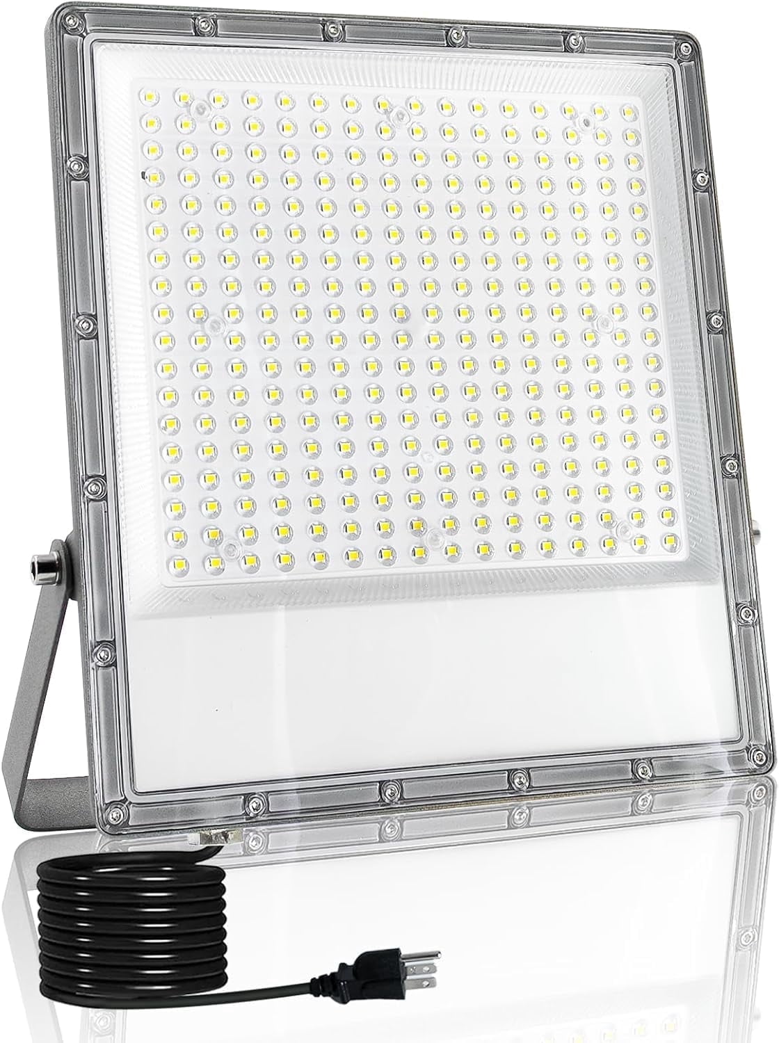 Indmird 1 pack 300W Exterior LED Flood Light, IP66 Waterproof, 6500K, for Yard, Garden, Playground, Lawn, Garages, Stadium
