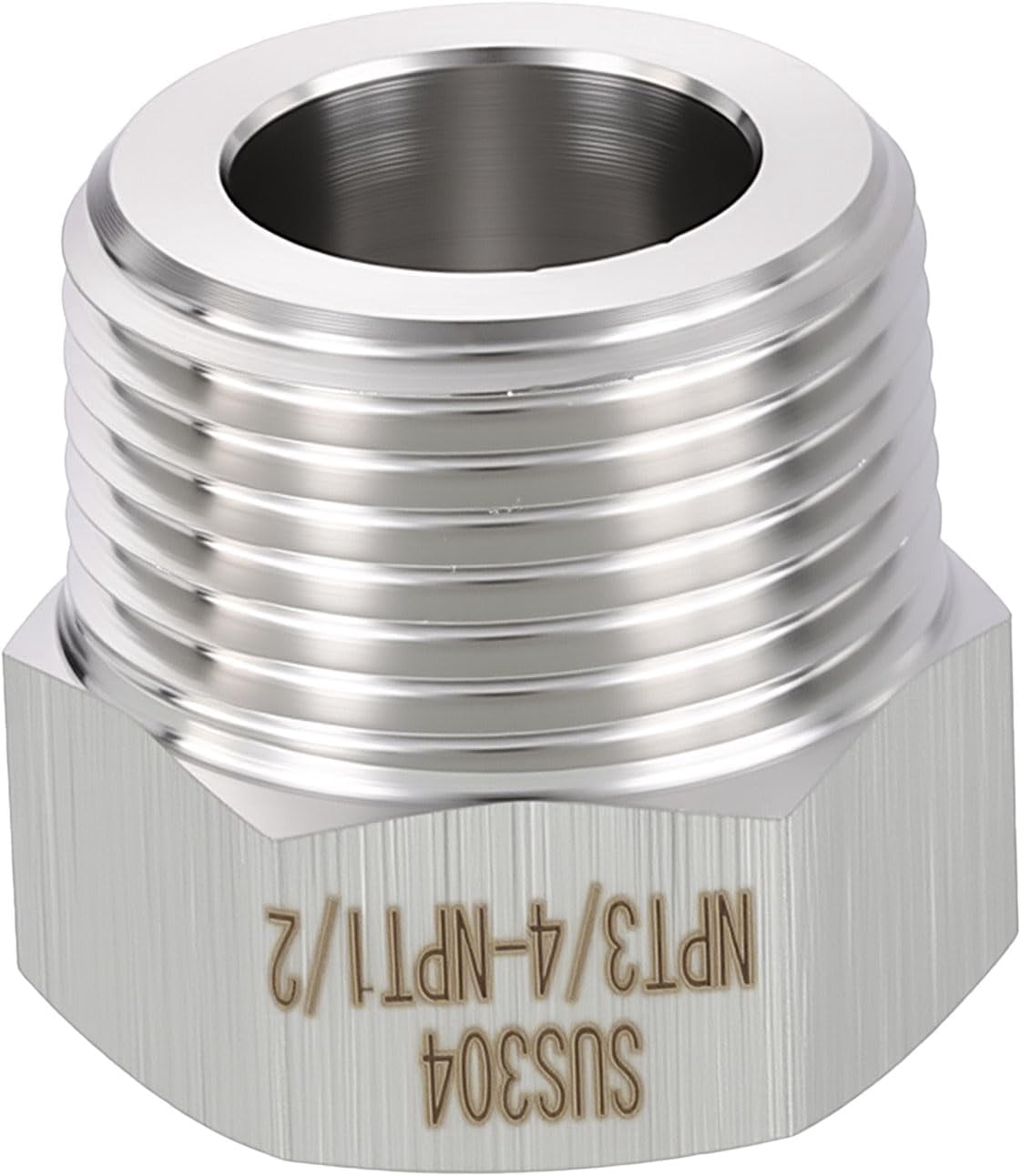 1 Pack 304 Stainless Steel Male to FeMale Adapter, 3/4