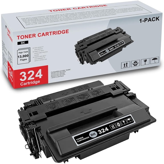 1-Pack 324 3482B003 Black Toner Cartridge High Yield Compatible CRG324 324 Replacement for Canon imageCLASS LBP6780dn, LBP6780x, MF515dw, i-SENSYS LBP6750dn Printer