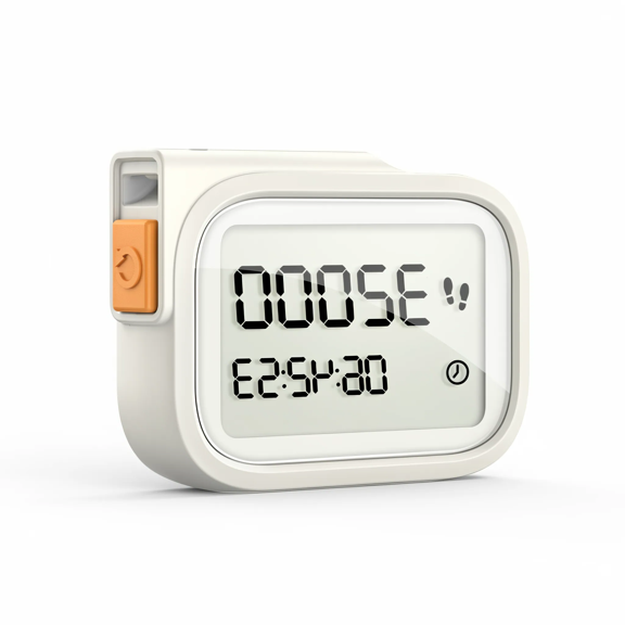 1 Pack 3D Pedometer Step Counter for Walking with Removable Lanyard, Digital Fitness for Steps and Activity Time