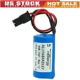 thumbnail image 1 of (1-Pack) 3V 1756-BA2 BR2/3A-AB PLC Non-Rechargeable Battery 1800mAh Replacement for Allen Bradley with Plug, 1 of 5