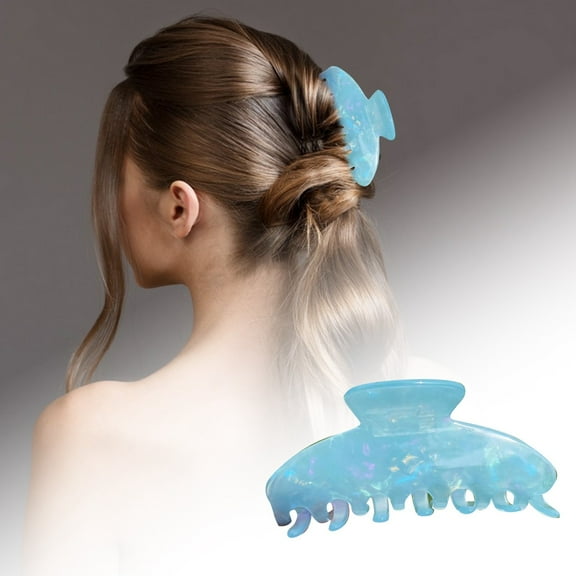 1 Pack 4.13 Inch Large Hair Clips for Women Girls Thick Hair Large Colorful Hair Clips Jelly Color Transparent Clips