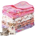 thumbnail image 1 of 1 Pack 4 Dog Blanket, Soft Puppy Blankets Fleece Flannel Throw Dog Blankets, Warm Pet Blankets for Cat & Small Dogs(23" x16"), 1 of 9