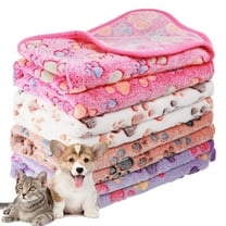 1 Pack 4 Dog Blanket, Soft Puppy Blankets Fleece Flannel Throw Dog Blankets, Warm Pet Blankets for Cat & Small Dogs(23" x16")
