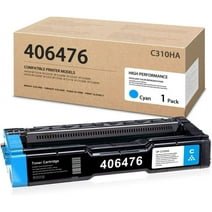1 Pack 406476 Type SP C310HA Toner Cartridge Cyan Replacement for Ricoh Aficio SP C231SF C232SF C242SF C310 C310A C311N C312DN C320DN Printers