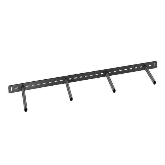 1-Pack 43 Inch Heavy Duty Floating Shelf Bracket - 1092mm Steel Wall Mount Shelf Bracket - Supports 500 lbs - Rust-Resistant Black Finish - for Wood, Glass or Stone Shelves