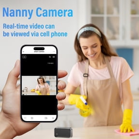 1-Pack 4K Mini Security Camera Alarm Clock, 2.4G/5G WiFi, 150 Wide-Angle Lens, Night , Motion Detection Alerts, Rotatable Frame, App Control