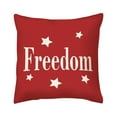 thumbnail image 1 of 1 Pack 4th of July Pillow Covers 18 x 18 Inch Independence Day American Flag Throw Pillow Case Memorial Day Patriotic Star Stripes God Bless America Decor Cushion Case for Home Couch Sofa Bed, 1 of 5