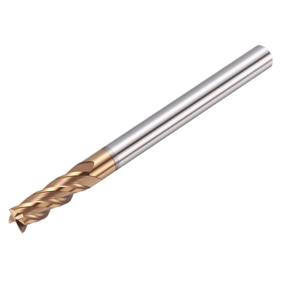 1 Pack 5/32" Carbide End Mill - 4 Flute TISIN Coating 45 Helix Angle CNC End Mill 1/2" Cut L, 2" Total L - for Alloy Steel, Stainless Steel, Cast Iron
