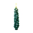 thumbnail image 1 of 1 Pack 5 Inch Christmas Tree Flameless Taper Candles, Christmas LED Taper Candles with 3D Flame, Green LED Candlesticks for Christmas Home Decoration, 1 of 6