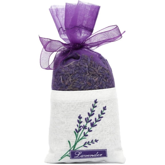 1 Pack/ 5 Pack/ 10 Pack Lavender Sachets Bag for Drawers and Closets, Perfect for Cars, Gym Bags or Anyplace That Needs to Smell Better, Natural Dried Lavendar Flowers Long-Lasting Fresh Scents