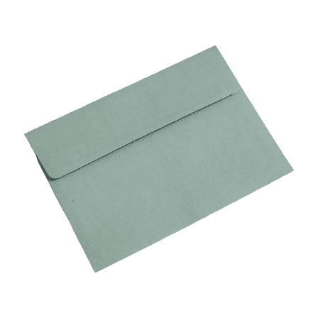 1 Pack 5 x 7 Envelopes Sage-Green Self Seal for Wedding, Party Invitations, Greeting Cards, Announcements, Photos, Christmas Gift Cards, Graduation Invitations, Postcards(Green,7.2x5.2")