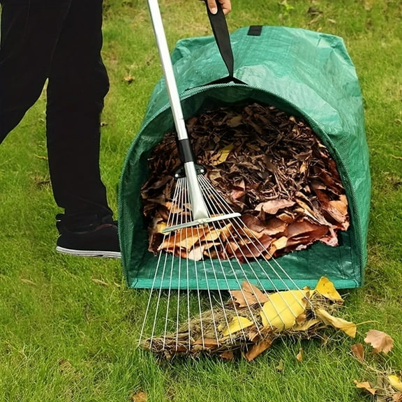 1-Pack 53 Gallon Durable Garden Waste Bag - Reusable Leaf & Debris Collector for Efficient Yard Cleanup