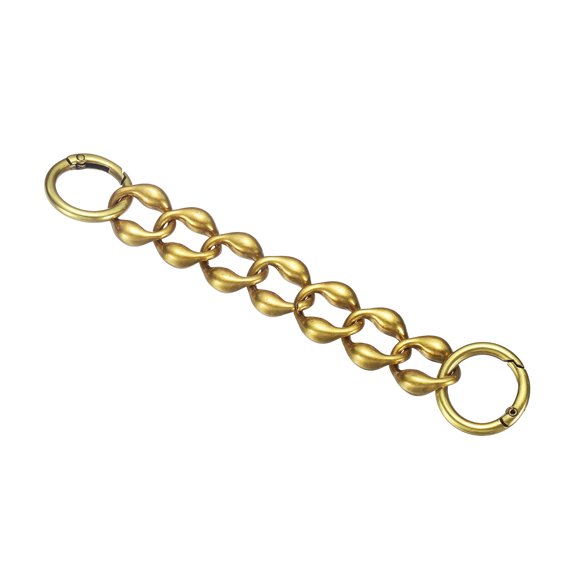 1 Pack 6.3-Inch, Bag Extender Chain Dark Gold, 0.8 Width