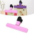 thumbnail image 1 of 1 Pack 6-Inch Sealing Clip (Large), Plastic Sealing Clip for Fresh Snack Tea Bags, Potato Chip Bag Clip, Storage Tool for Kitchen, High Spring Tension, Odorless Material, Light Pink, By Kingtowag, 1 of 9