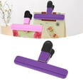 thumbnail image 1 of 1 Pack 6-Inch Sealing Clip (Large), Plastic Sealing Clip for Fresh Snack Tea Bags, Potato Chip Bag Clip, Storage Tool for Kitchen, High Spring Tension, Odorless Material, Purple, By Kingtowag, 1 of 9