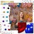 thumbnail image 1 of 1 Pack (6 Pieces) Light Blue Pvc Hanging Swirl Decorations, Shiny Spiral Streamers With Sparkling Accents For Birthday, Holiday, Wedding, Graduation And Family Gathering Party, 1 of 3