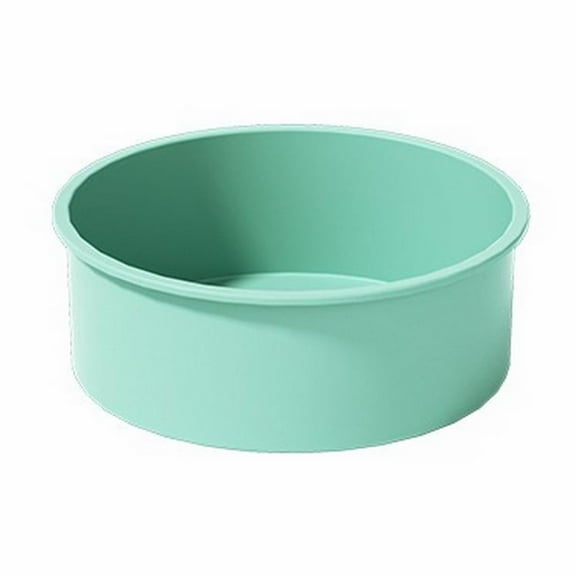 1 Pack 6" Round Silicone Cake Pans - Nonstick Durable Silicone Molds for Baking, Quick Release bakeware sets for Layer, Cheese, Chocolate, Rainbow and Chiffon Cakes(Mint Green,6x6x2.3")