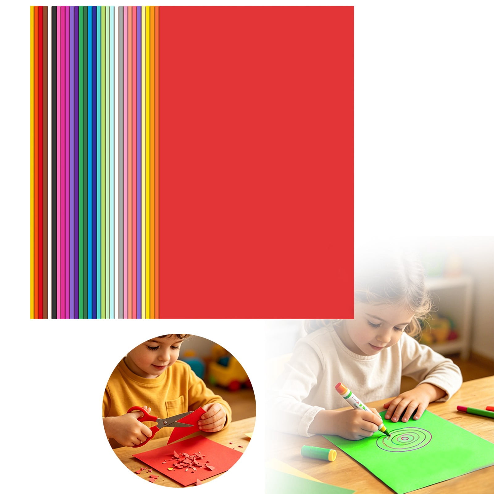 1 Pack/60 Sheets Colored Cardstock, 30 Assorted Colors Cover Cardstock Paper, Card Stock Paper for DIY, Printing, Wedding Invitations, Cards & Crafts