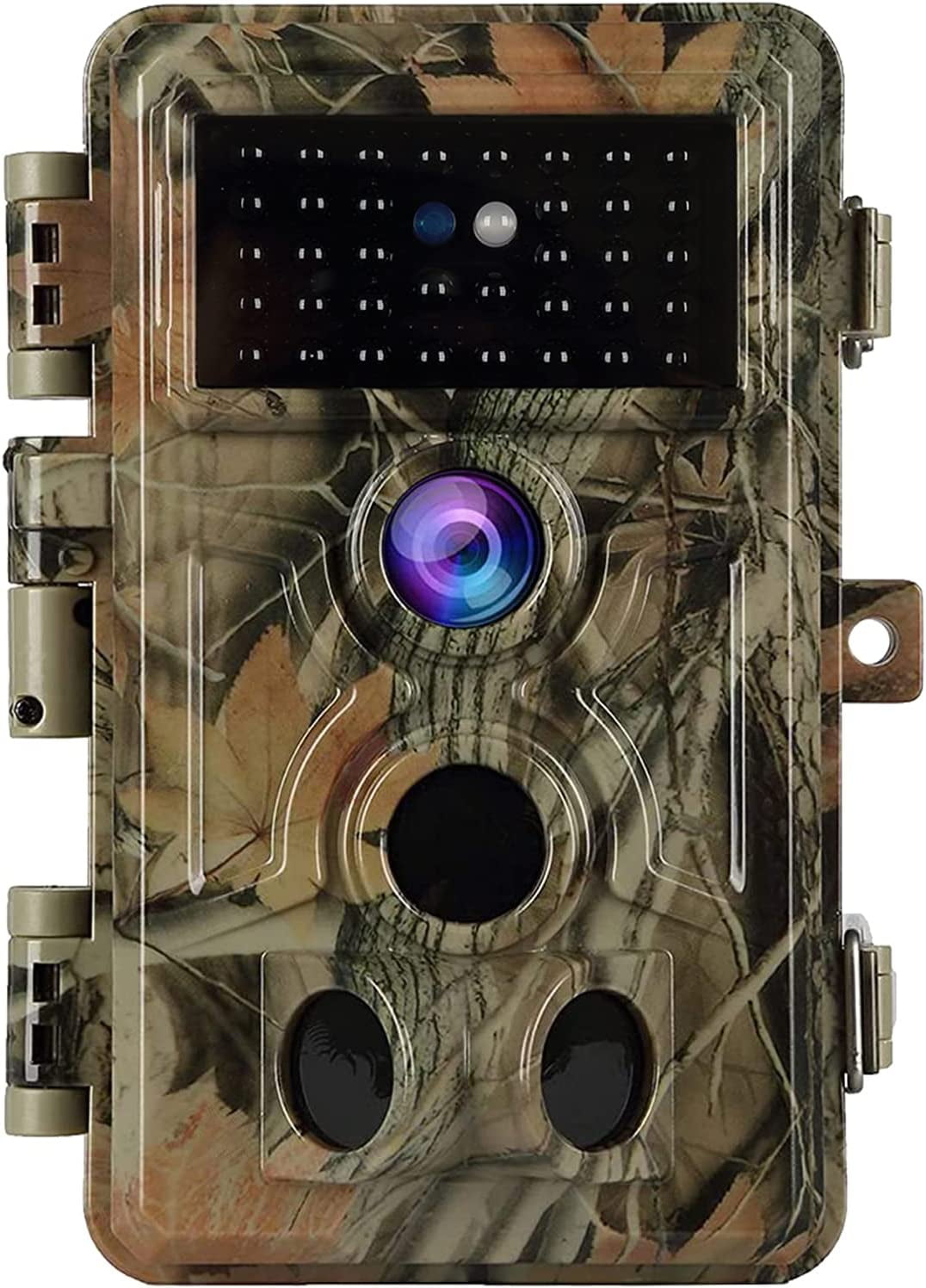 1-Pack 64MP Trail Cameras with 1296P HD Video, Night Vision No Glow, 0.1S Motion Activation, IP66 Waterproof - Ideal for Outdoor Wildlife Hunting & Home Security Surveillance-Brown