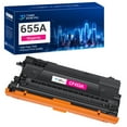 thumbnail image 1 of 1-Pack 655A Magenta Toner Cartridge Compatible for HP 655A CF453A Color LaserJet Enterprise M652dn M652n M653dn Printer Ink, 1 of 9