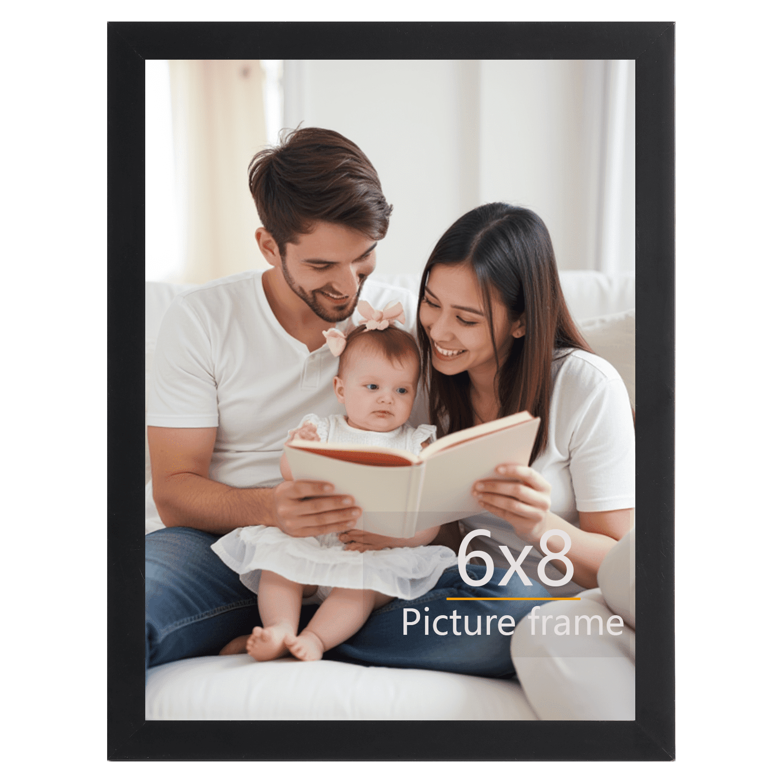 1 Pack 6x8 Picture Frame, 6 by 8 Photo Frame for Wall Tabletop