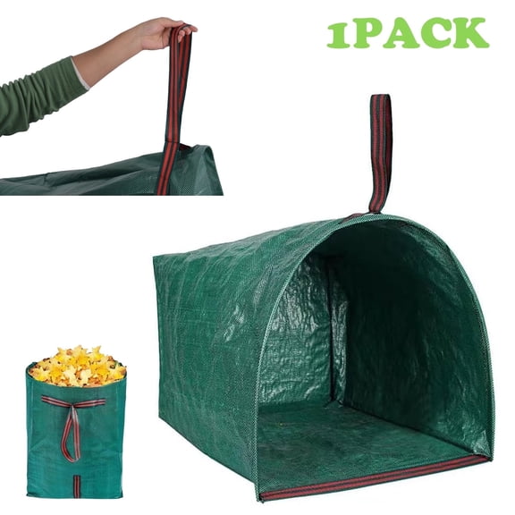 1 Pack 72 Gallon Leaf Bag, AYAMAYA Reusable Heavy Duty Gardening Bag with Handle Waste Bag Perfect for Garden Lawn Yard