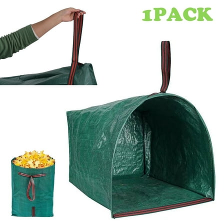 1 Pack 72 Gallon Leaf Bag, AYAMAYA Reusable Heavy Duty Gardening Bag with Handle Waste Bag Perfect for Garden Lawn Yard