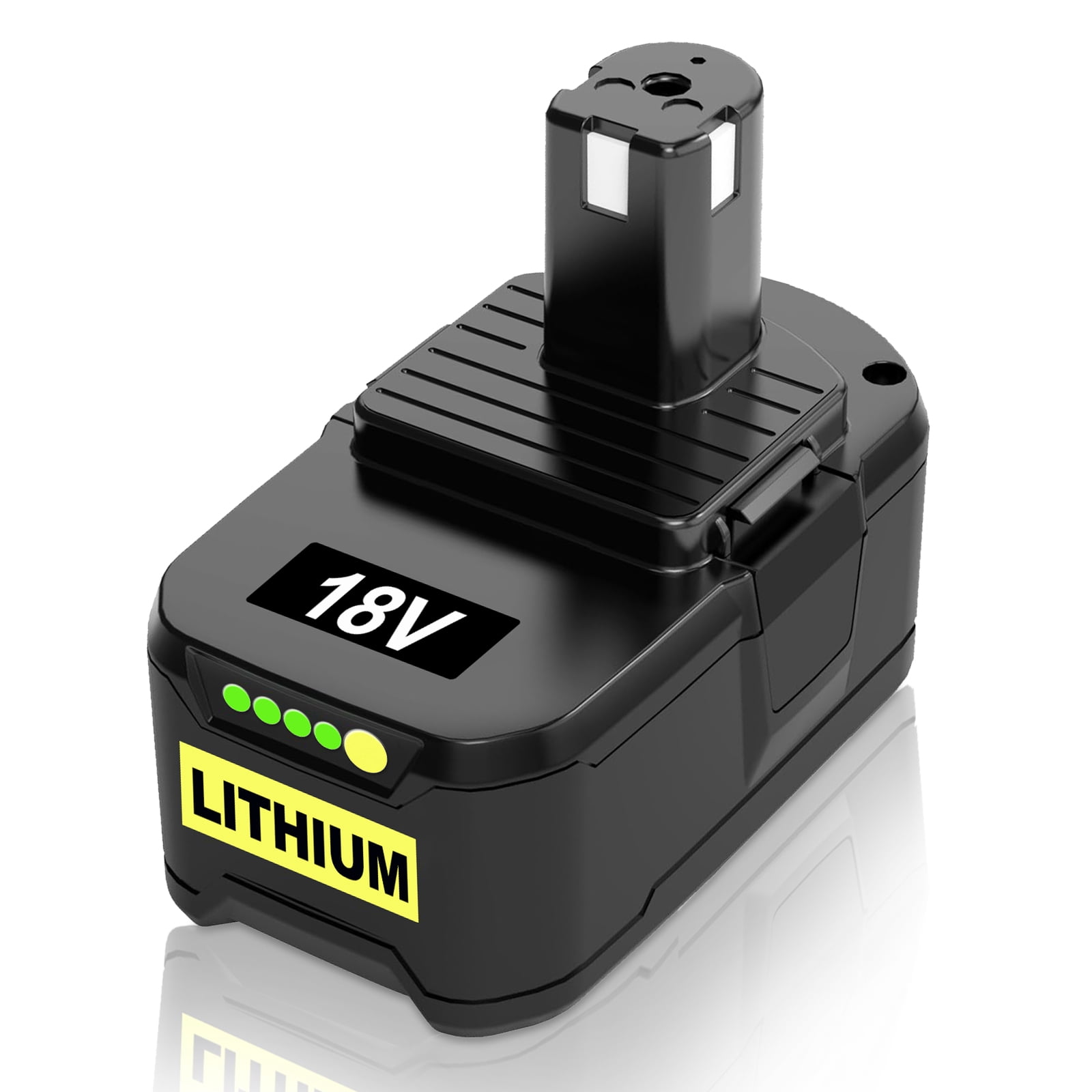 1 Pack 8.0Ah Replacement for Ryobi 18V Battery Compatible with Ryobi Battery 18V Fits for Ryobi Battery P102 P103 P104 P105 P107 P108 P109 P190 P122 with LED