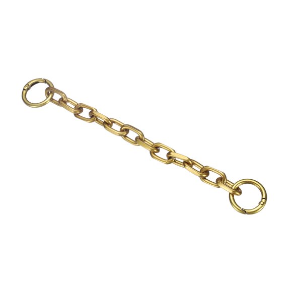 1 Pack 8.7-Inch, Bag Extender Chain Dark Gold, 0.5 Width