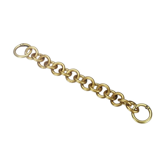 1 Pack 8.7-Inch, Bag Extender Chain Dark Gold, Round Style