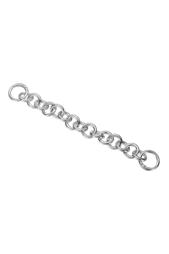 1 Pack 8.7-Inch, Bag Extender Chain Silver, Round Style