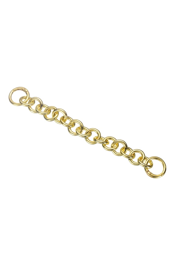 1 Pack 8.7-Inch, Bag Extender Chain Yellow Gold, Round Style