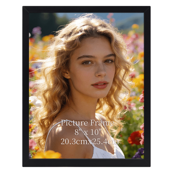 1 Pack 8x10 Picture Frame, 8 by 10 Photo Frame for Gallery Wall Tabletop Display, Single, Black