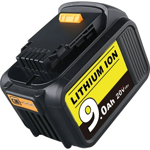 1 Pack 9.0Ah DCB200 Replacement for Deiwalt 20V Battery With LED indicator light,Compatible with DCB205 DCB206 DCB204 DCB203 DCD DCF Series Cordless Power Tools and Chargers
