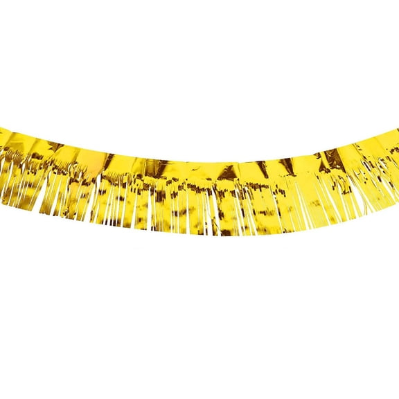 1 Pack 9.84 Long Metallic Foil Fringe Garland Wall Hanging Tassle Banner, Mother's Day, Easter, Parade Floats, Birthday, Theme Party, Wedding Party Decorations
