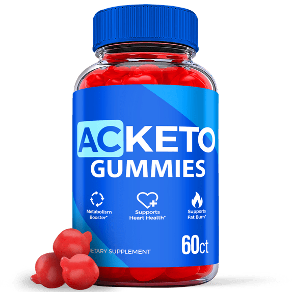 (1 Pack) AC Keto ACV Gummies - Supplement for Weight Loss - Energy & Focus Boosting Dietary Supplements for Weight Management & Metabolism - Fat Burn - 60 Gummies